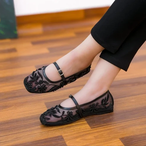 Zara Embroidery Pumps