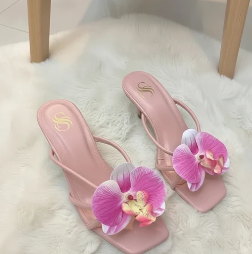Rose Marie Flower Heel