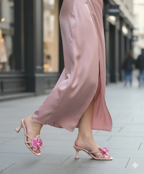 Rose Marie Flower Heel